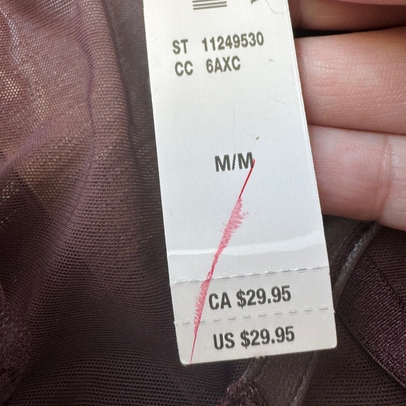 Victoria's Secret Logo Embroidery String Bikini Panty Brown - Picture 5 of 7